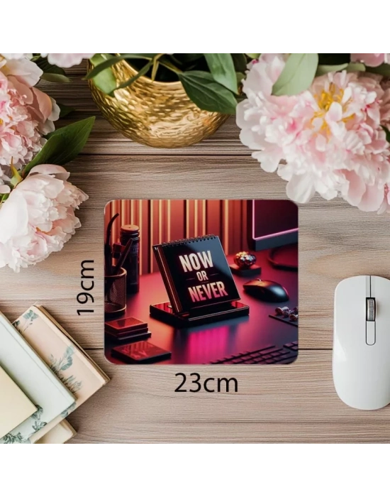 Karar Anı Sloganlı 3D Mousepad - 19x23 cm 2 mm Dikdörtgen İthal Baskılı Mouse Pad