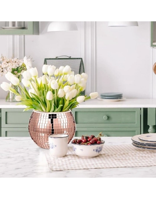 ®  Kare Bronz Cam Mozaik Fayans Çıkartmaları El İşi Kare Cam Fayans Kendinden Yapışkanlı Aynalı Dekor Panel 30x30 Cm