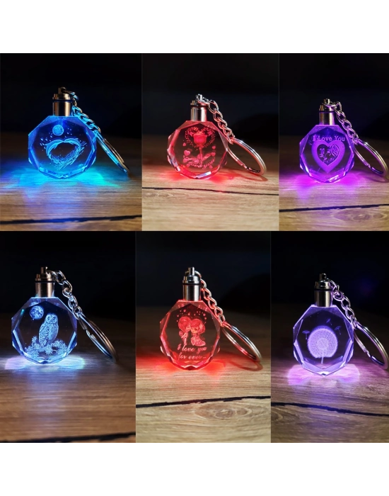 Karışık Modellerde Kristal Işıklı Anahtarlık