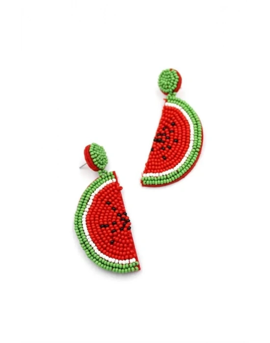 Karpuz Küpe - Kırmızı