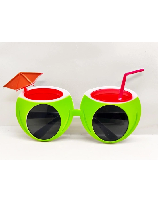 Karpuz Şekilli Tropikal Hawaii Gözlüğü