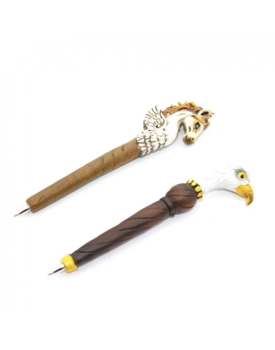 Kartal Ve Unicorn Polyester Tükenmez Kalem