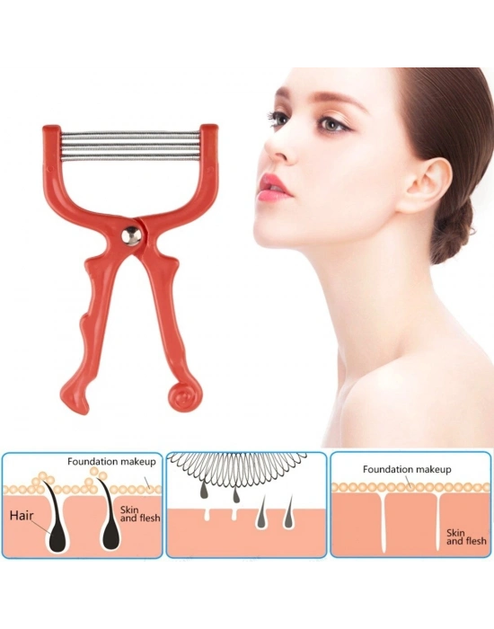 ®  Kaş Bıyık Yüz Tüy Alma Aleti Yaylı Yüz Epilasyon Aleti