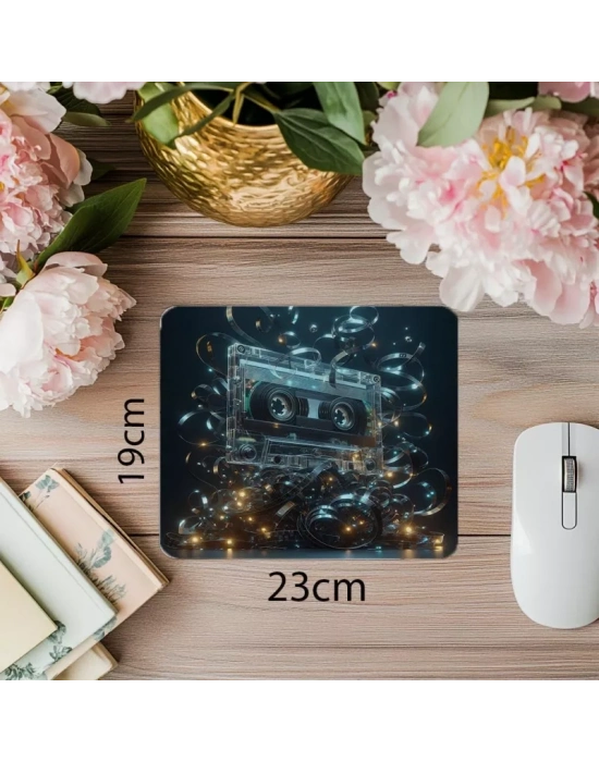 Kaset Dinleyenlere Özel Nostaljik Mousepad - 19x23 cm 2 mm Dikdörtgen İthal Baskılı Mouse Pad