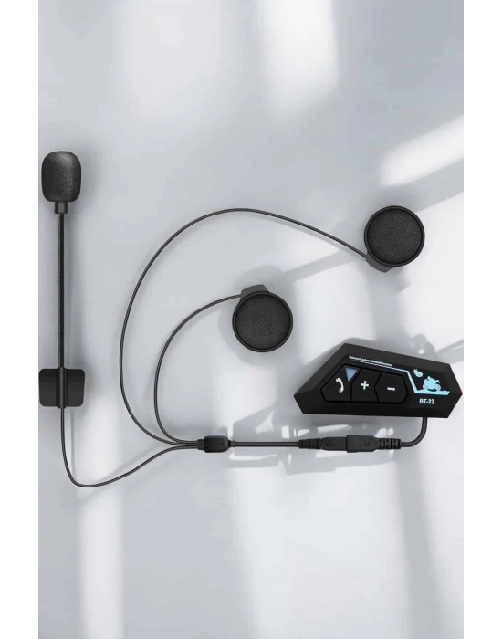 Kask Kulaklığı Motosiklet Intercom Interkom Dinleme Konuşma Özellikli Su Geçirmez