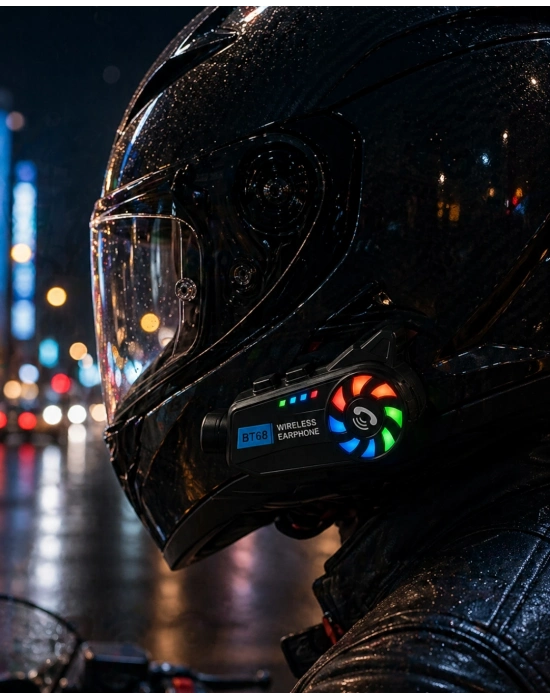 Kask Üstü Kamera Bluetooth Müzik ve Çağrı Özellikli Geniş Açılı Lens