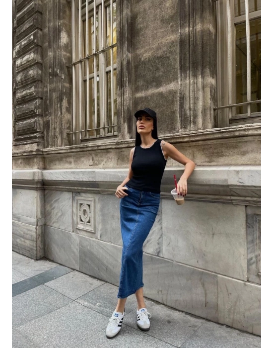 Kaşkorse kumaş bluz