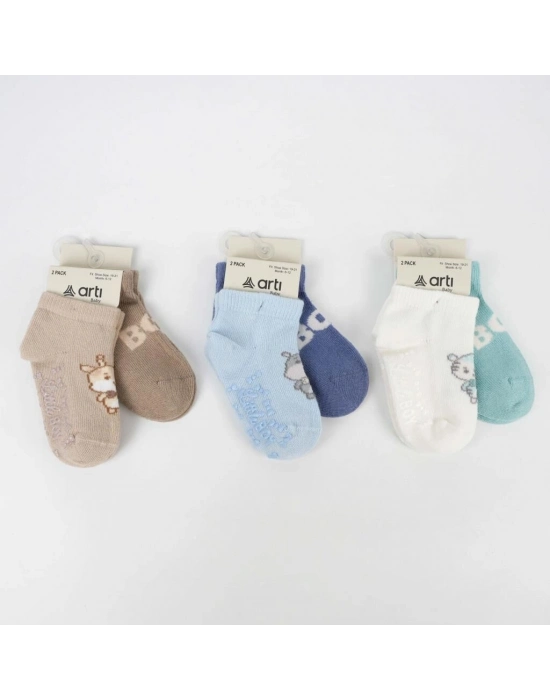 Katamino Aristo 2 Li Abs Erkek Bebek Patik Çorap K20406 Asorti