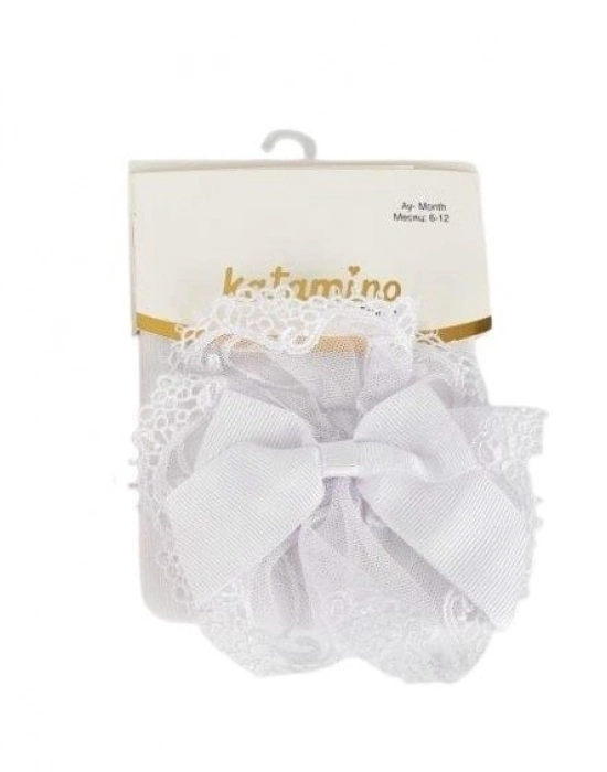 Katamino Kurdele Popo Aks. Kız Bebek Külotlu Çorap K32071 Asorti