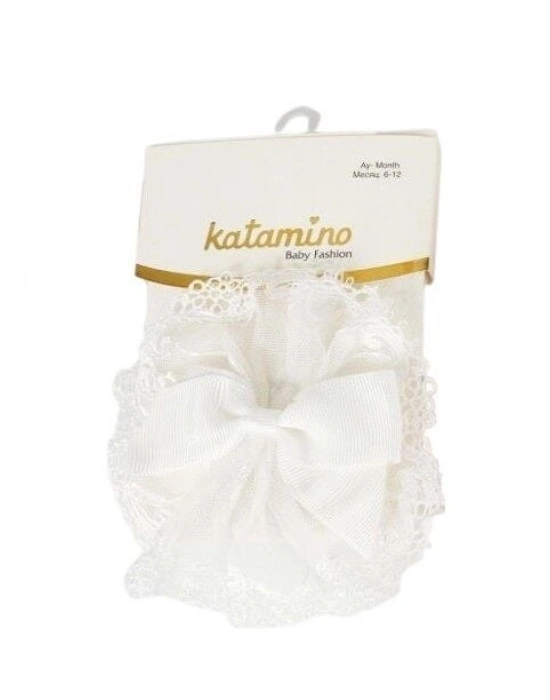 Katamino Kurdele Popo Aks. Kız Bebek Külotlu Çorap K32071 Asorti