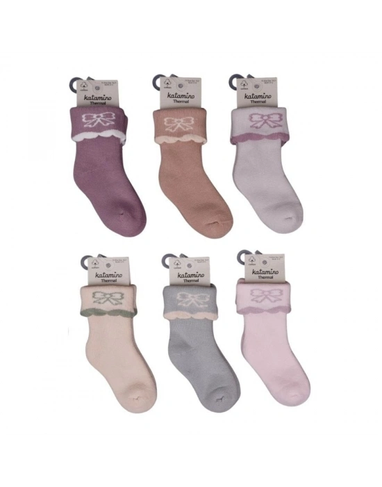 Katamino Lirya Havlu Kız Bebek Soket Çorap K45905 Asorti