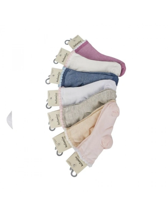 Katamino Monapo Kız Lacoste Soket Çorap 200507 Asorti