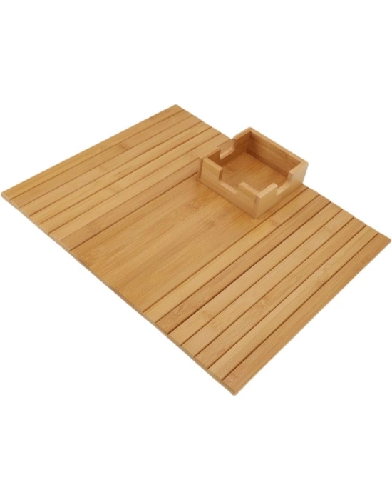 Katlanabilir Ahşap Koltuk Yanı Kanepe Tepsisi