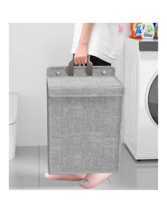Katlanabilir Asılabilir Kirli Çamaşır Sepeti