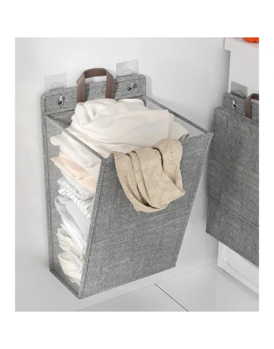 Katlanabilir Asılabilir Kirli Çamaşır Sepeti