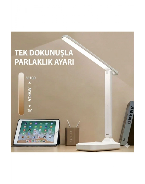 ® Katlanabilir Dokunmatik Kontrollü Göz Dostu Akıllı LED Masa ası – Enerji Tasarruflu