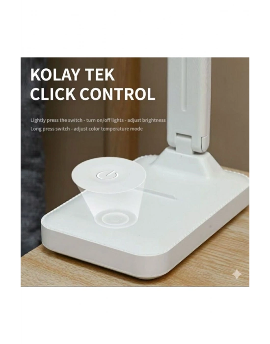 ® Katlanabilir Dokunmatik Kontrollü Göz Dostu Akıllı LED Masa ası – Enerji Tasarruflu