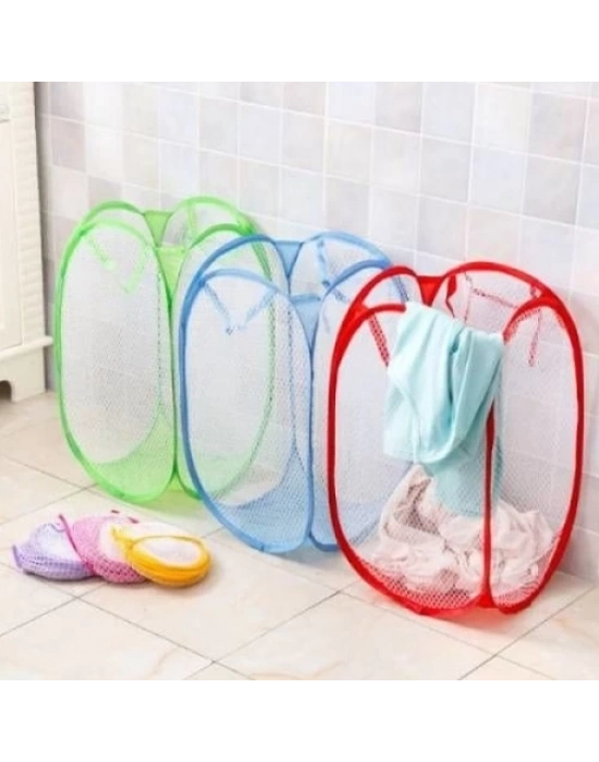 Katlanabilir File Çamaşır Sepeti