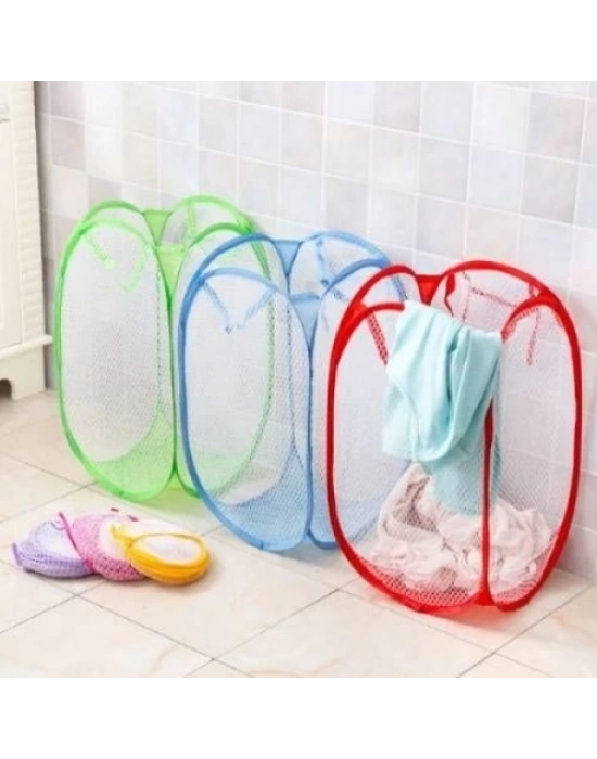 Katlanabilir File Çamaşır Sepeti