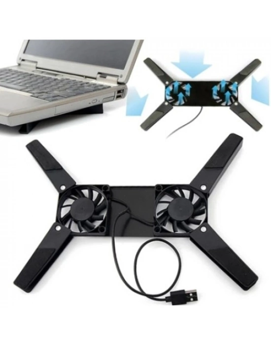 Katlanabilir Laptop Soğutucu 2 fanlı