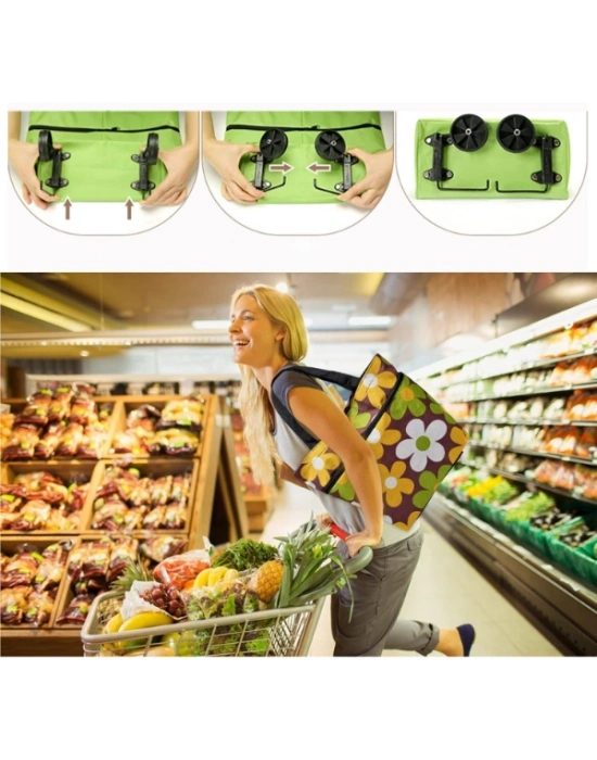 Katlanabilir Pazar Arabası