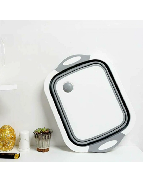 ® Katlanabilir Süzgeçli Kesme Tahtası ve Badya