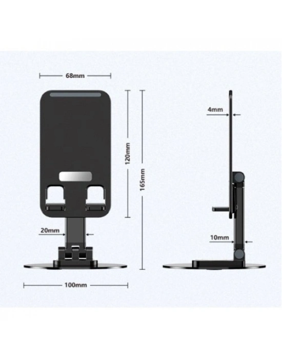 Katlanabilir Telefon Tutucu Stand Yuvarlak Tabanlı CM-074