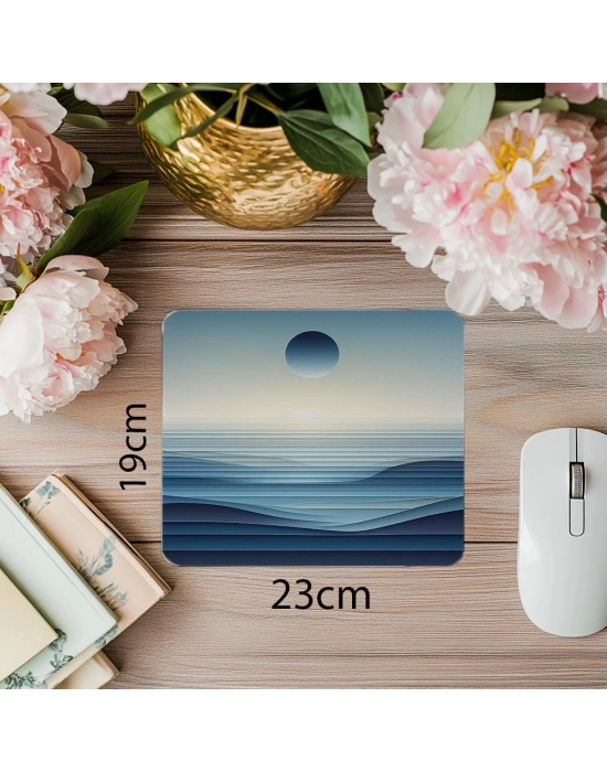 Katman Katman Yatay Zen Mousepad - 19x23 cm 2 mm Dikdörtgen İthal Baskılı Mouse Pad