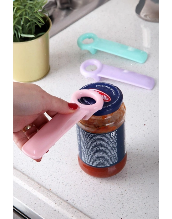 Kavanoz Açacağı 13 cm Renkli Pratik Kapak Açıcı Mutfak Yardımcı Gereci