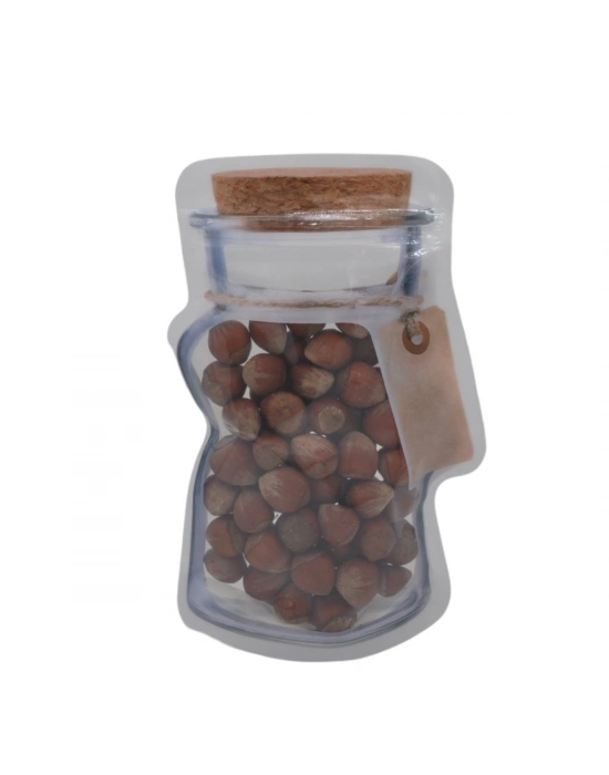 ®  Kavanoz Görünümlü Kilitli Poşet Çıtçıtlı ve Pratik Torba 4 Adet