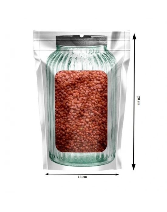 Kavanoz Görünümlü Kilitli Saklama Poşeti Çıtçıtlı Ve Pratik Torba