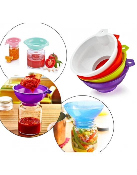 Kavanoz Hunisi - Konserve Reçel Hunisi Geniş Ağızlı