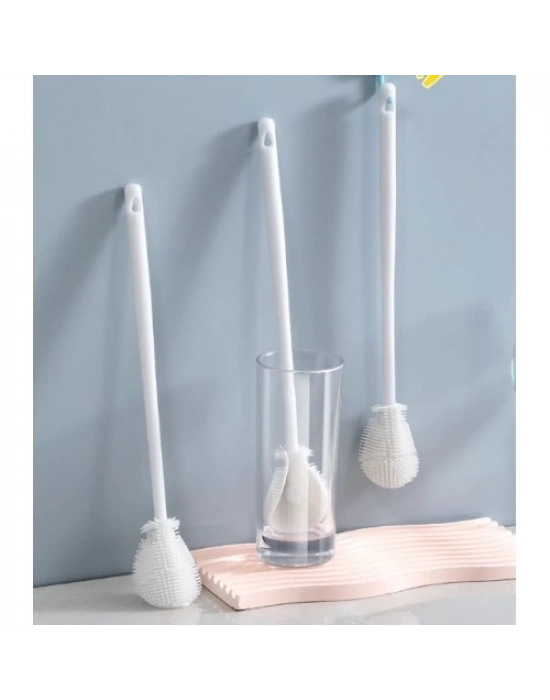 Kavanoz ve Biberon Yıkama Fırçası Silikon