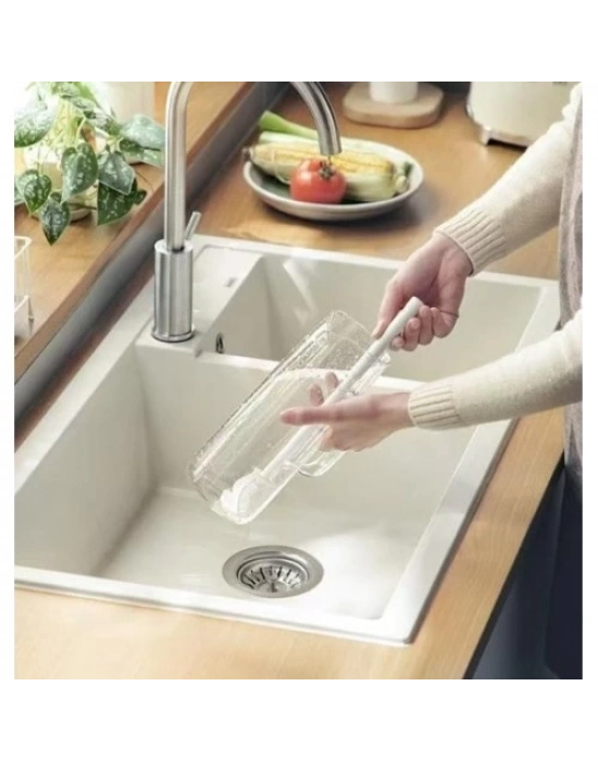 Kavanoz ve Biberon Yıkama Fırçası Silikon