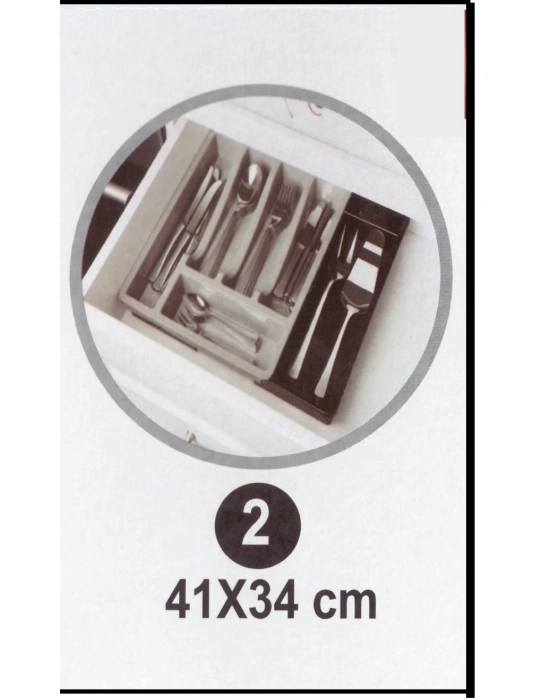 Kayar Kaşıklık Organizeri - 3 Aşamalı Sürgülü - Sağ Sol Açılır