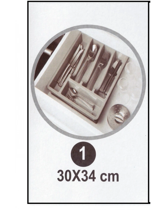 Kayar Kaşıklık Organizeri - 3 Aşamalı Sürgülü - Sağ Sol Açılır