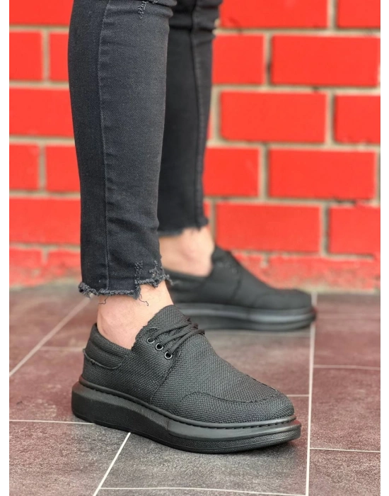 KB-042   Bağcıklı Kömür Günlük Erkek Ayakkabı