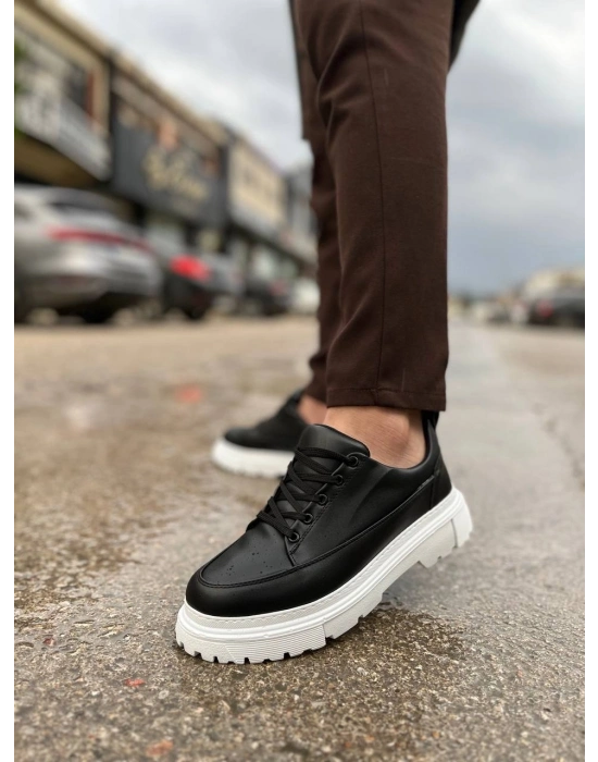 KB-702  Siyah Cilt Günlük Erkek Ayakkabı