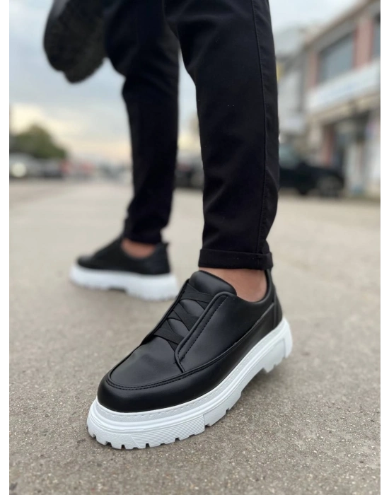 KB-703  Siyah Lastikli Günlük Erkek Ayakkabı