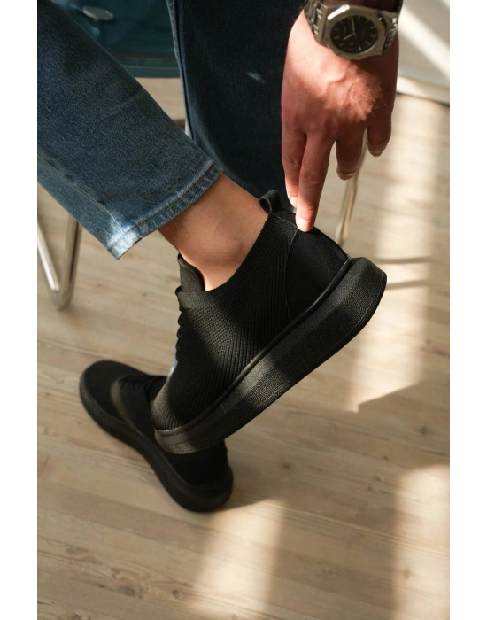 KB-M101  Kömür Triko Bağcıklı Günlük Erkek Ayakkabı