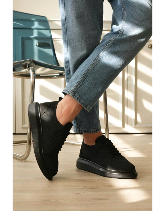 KB-M101  Kömür Triko Bağcıklı Günlük Erkek Ayakkabı