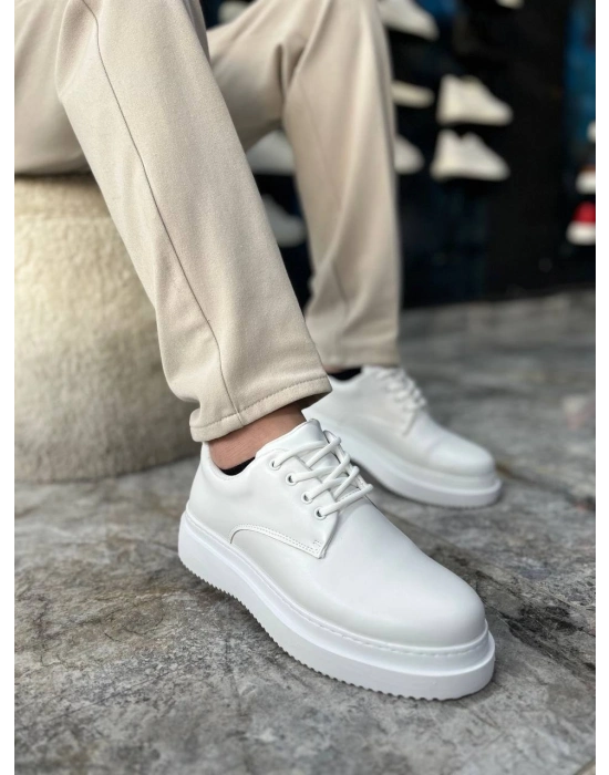 KB-X16  Beyaz Cilt Günlük Erkek Ayakkabı