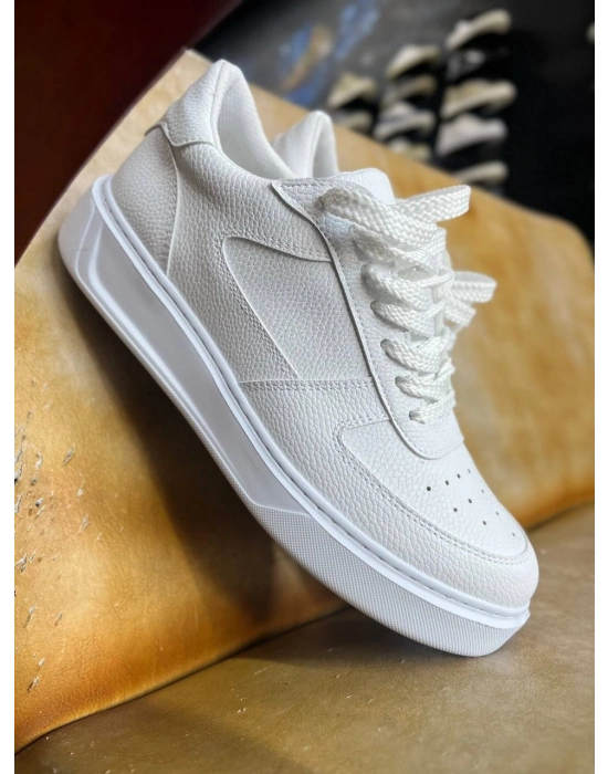 KB-X9  Beyaz Cilt Günlük Erkek Ayakkabı