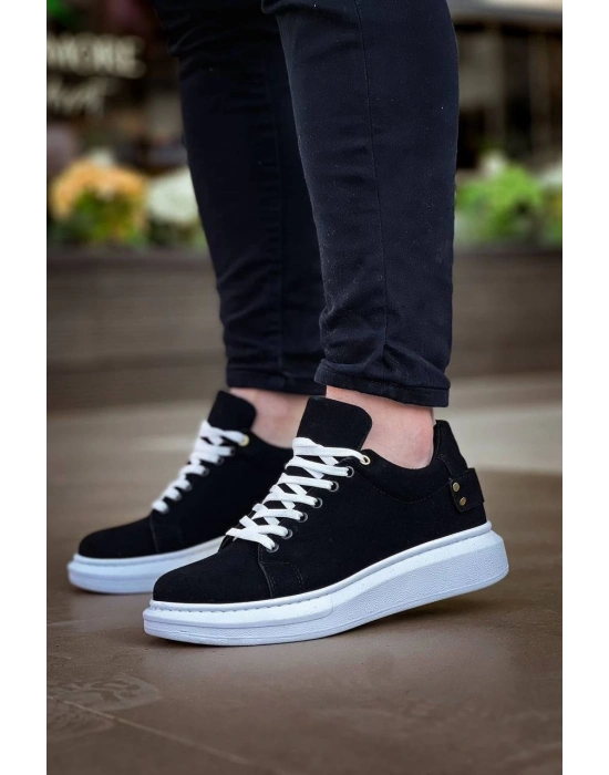 KB047   Siyah Süet Günlük Erkek  Ayakkabı