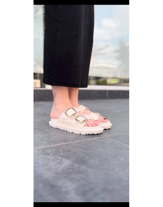 KBTX-1  Bej Günlük Kadın Terlik