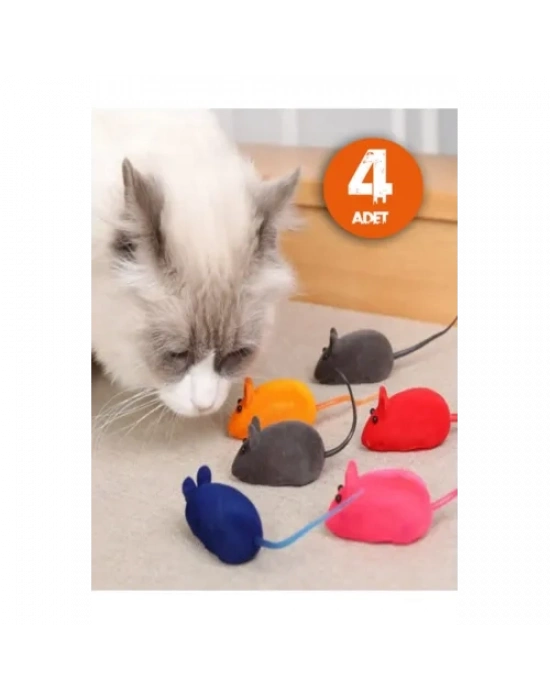 Kedi Eğitim Oyun Faresi 4 Adet