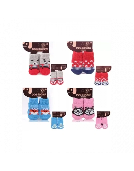 Kedi Köpek Kaydırmaz Örme Çorap