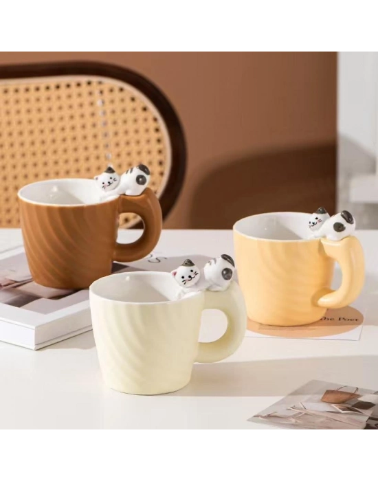 Kedi Motifli Kupa Bardak