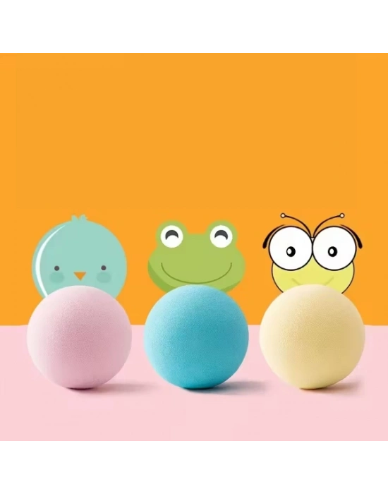 Kedi Otlu 3 Sesli İnteraktif Top Kedi Oyuncağı