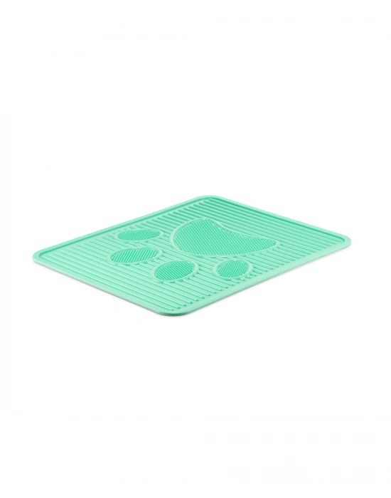 Kedi Tuvalet Önü Paspası Sentetik Yeni Model 51,5 42,5 cm Karışık Renklerde